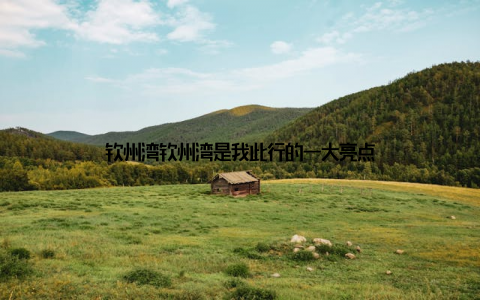 钦州湾钦州湾是我此行的一大亮点